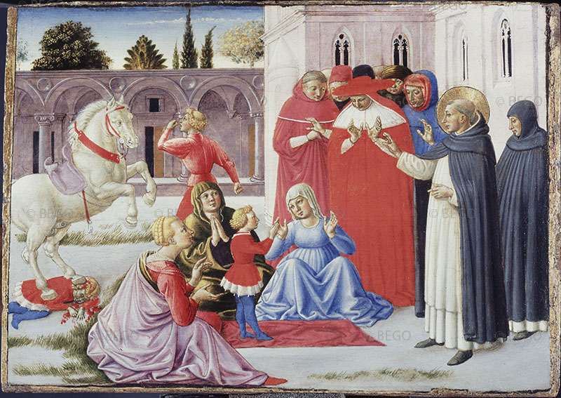 San Domenico resuscita un bambino, Accademia di Brera, Milano.