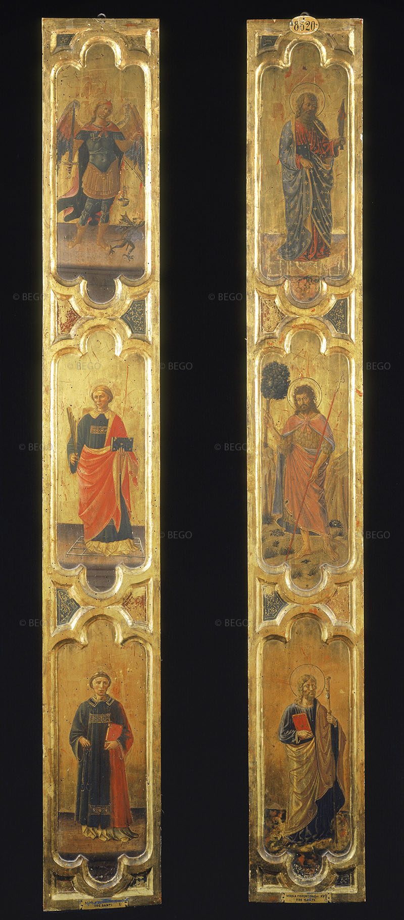 Pillars depicting Saints, Accademia Gallery, Florence.