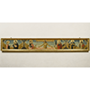 Predella raffigurante il Matrimonio mistico di santa Caterina d'Alessandria, Cristo in piet, sant'Antonio Abate, san Benedetto, Museo di San Marco, Firenze.