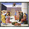 The Fall of Simon Magus, predella of the Alessandri altarpiece, Metropolitan Museum of Art, New York.