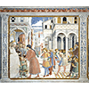 Presentazione di Agostino alla scuola di Tagaste, chiesa di Sant'Agostino, San Gimignano.