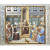 Saint Augustine Opens a School of Rhetoric in Rome, Church of St. Augustine, San Gimignano.
