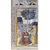 Agostino legge la lettera di San Paolo ai Romani e si converte, chiesa di Sant'Agostino, San Gimignano.