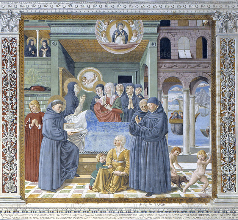Death of Saint Monica, Church of St. Augustine, San Gimignano.