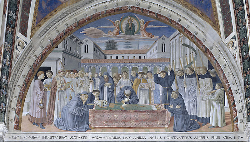 The Funeral of Saint Augustine, Church of St. Augustine, San Gimignano.