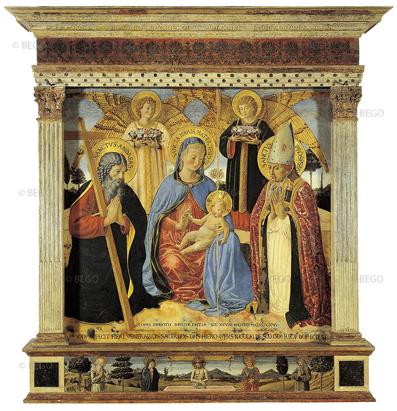 Madonna dell’umilit tra i santi Andrea e Prospero, Museo Civico, San Gimignano.