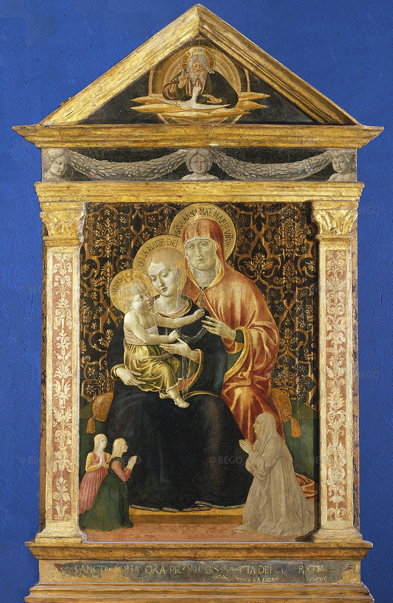 Madonna col bambino e S. Anna e le donatrici, Museo Nazionale di San Matteo, Pisa.