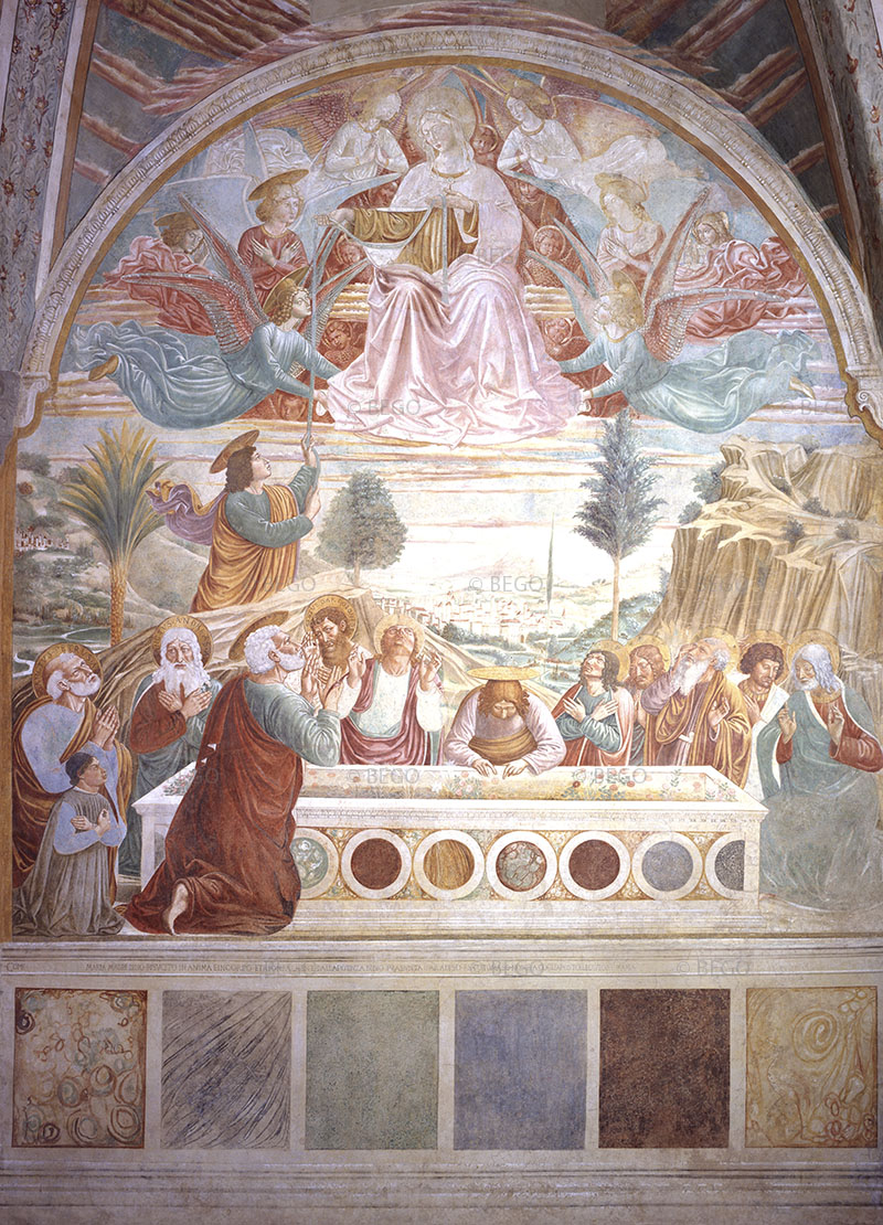 Assunzione della Vergine al cielo, tabernacolo della Madonna della Tosse, Museo Benozzo Gozzoli, Castelfiorentino.