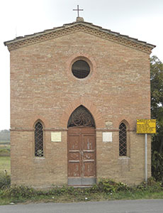 Chapel of the Madonna of the Cough, on the road between Castelnuovo and Castelfiorentino.