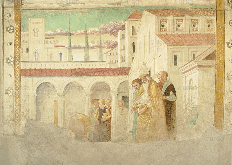 Maria al tempio, tabernacolo della Visitazione, Museo Benozzo Gozzoli, Castelfiorentino.