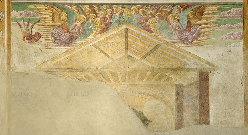 Nativit di Cristo, tabernacolo della Visitazione, Museo Benozzo Gozzoli, Castelfiorentino.