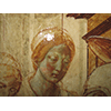 Film of organic substance attributable to a polishing treatment applied to the Tabernacle of the Visitation frescos.