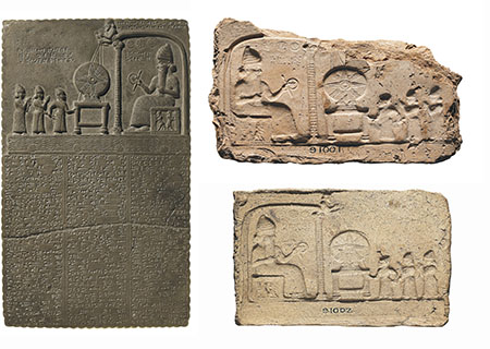 Tablet of the Sun God with clay covers
