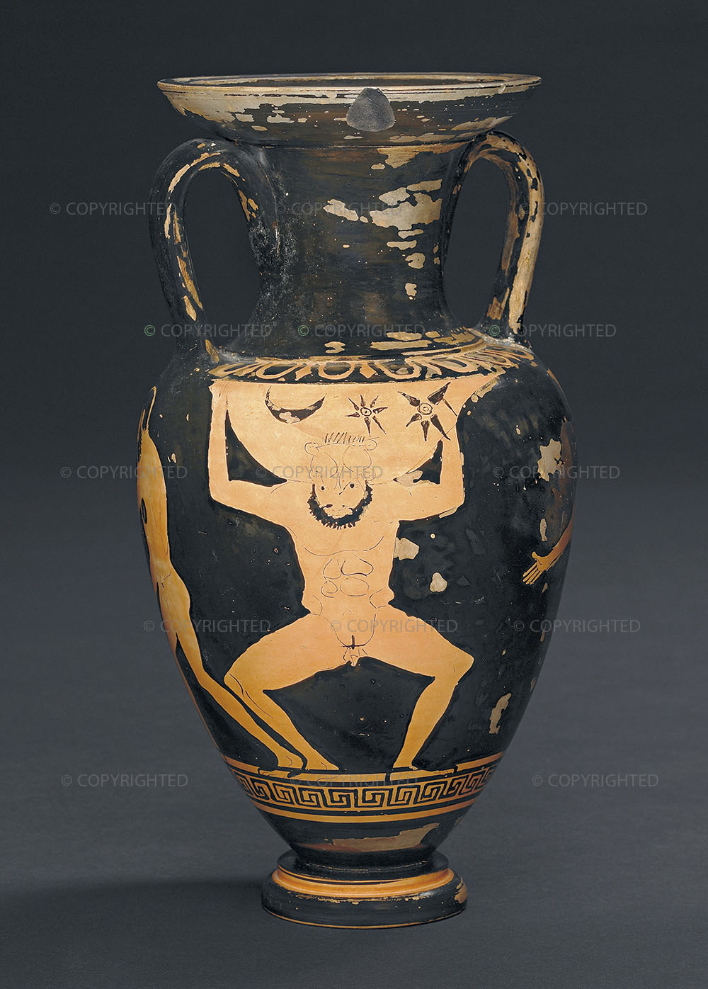 Amphora from Campania with Atlas and Heracles