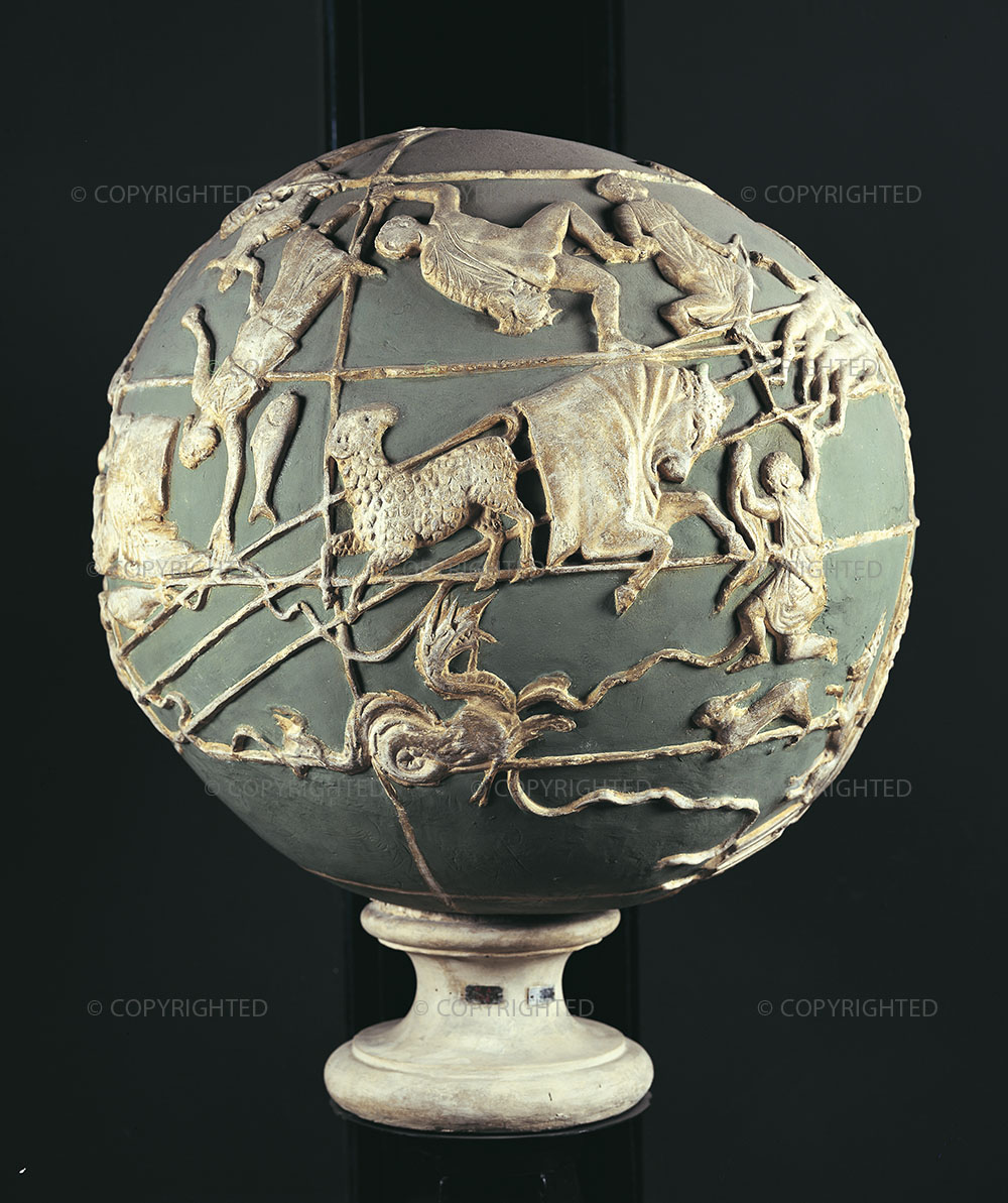 Cast of the Farnese Atlas globe