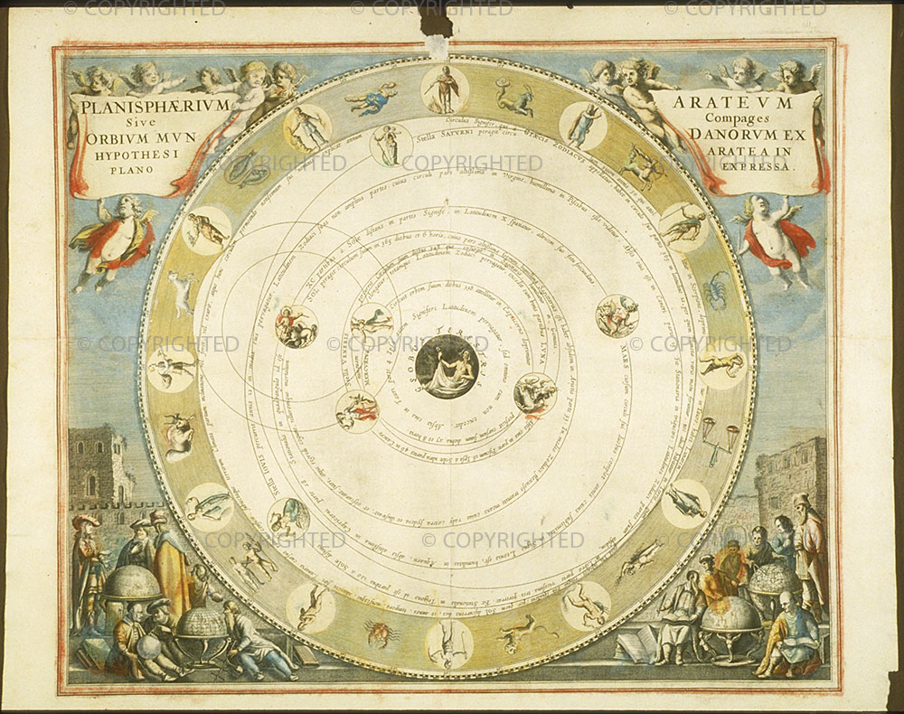 Andreas Cellarius, Atlas coelestis seu Harmonia Macrocosmica - pl. 9