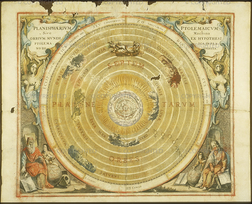 Andreas Cellarius, Atlas coelestis seu Harmonia Macrocosmica - pl. 2