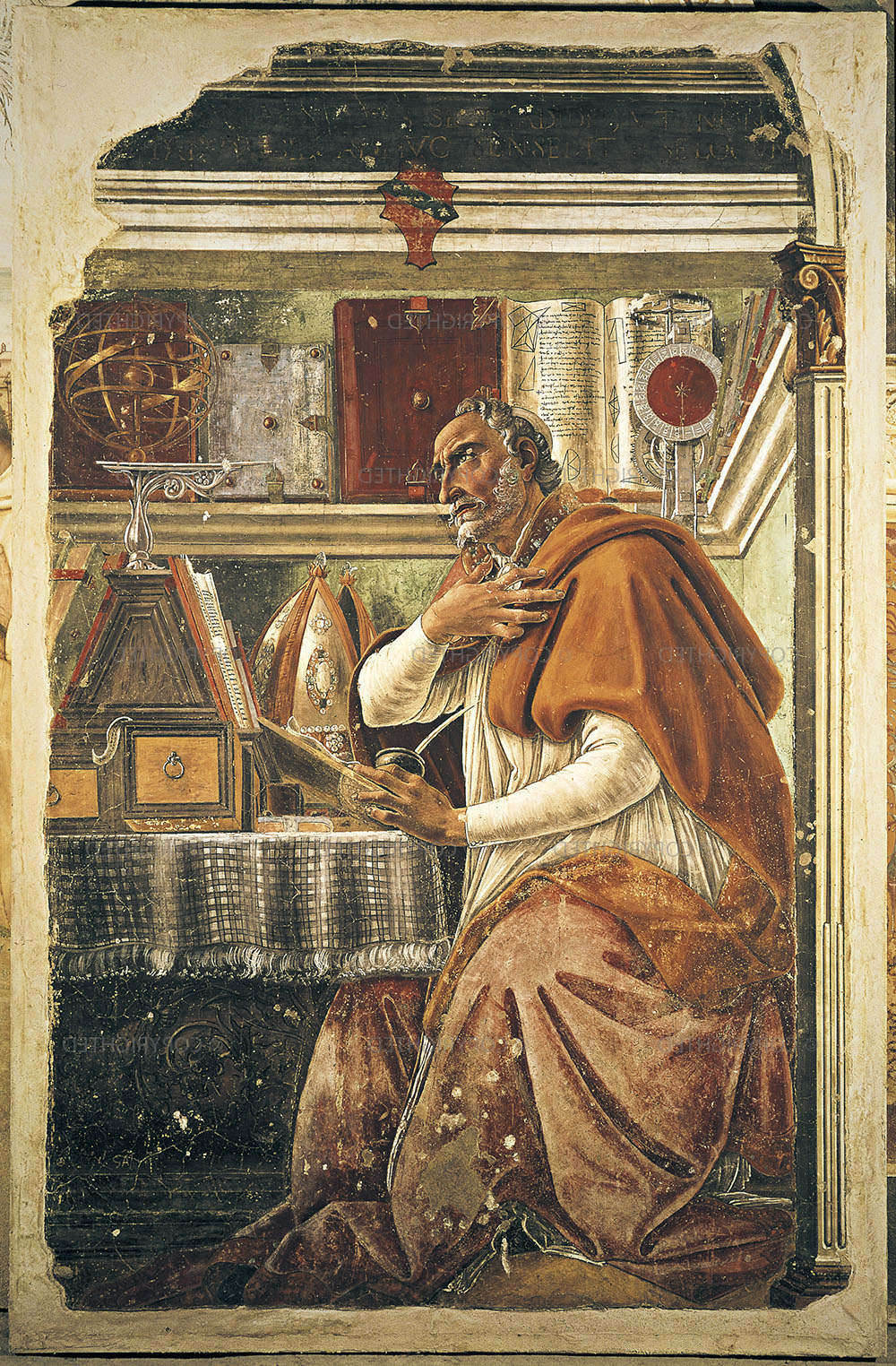 Sandro Botticelli, St. Augustine in his studio