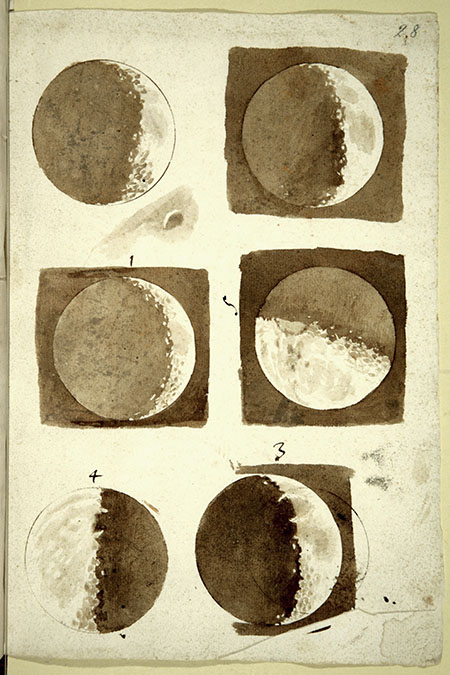 Galileo Galilei, Disegni della Luna