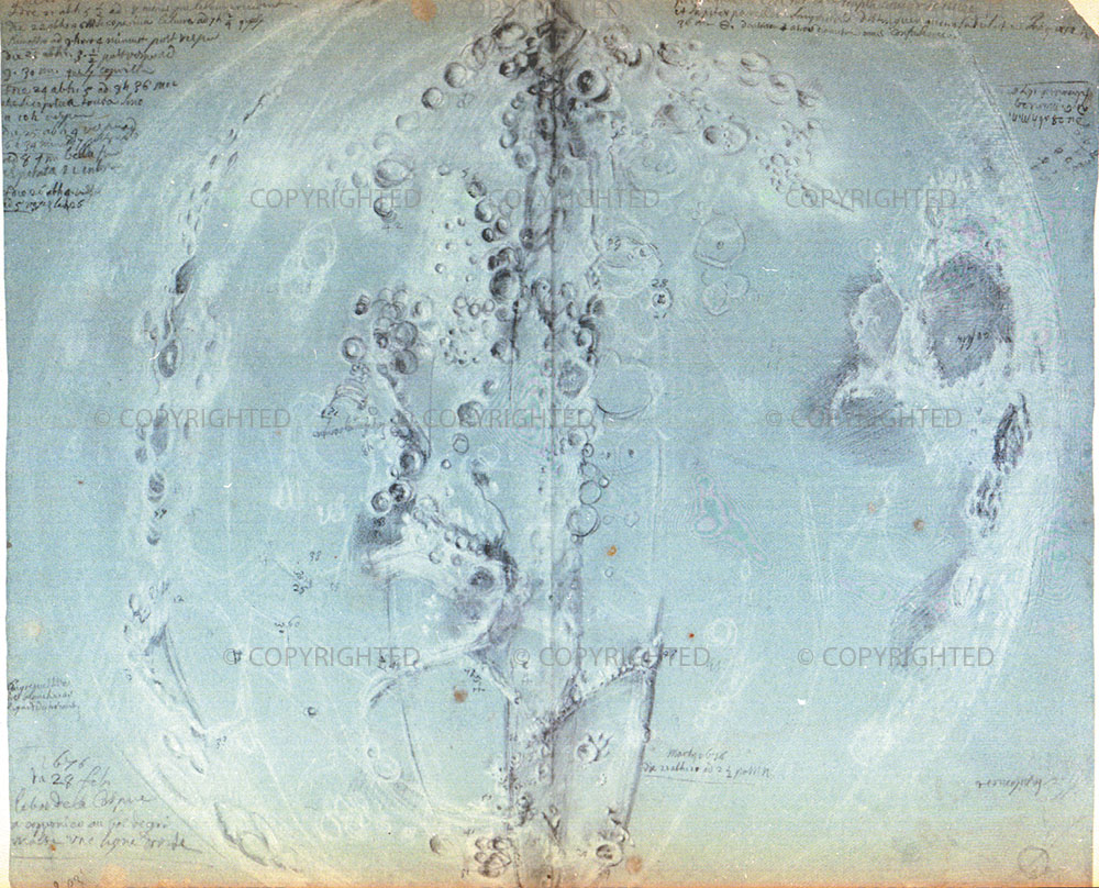 Giandomenico Cassini, Original drawings of the Moon