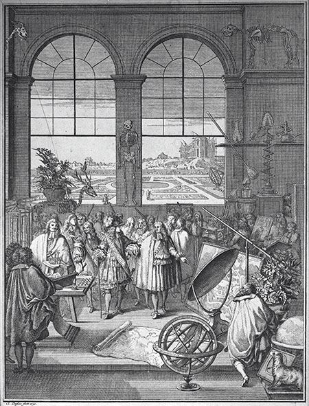 Sbastien Leclerc, Visita di Luigi XIV all’Acadmie des Sciences