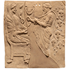 Pinax con Dioniso al cospetto di Persefone