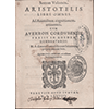 Aristotele, Omnia quae extant opera