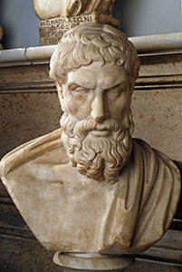 Portrait of Epicurus