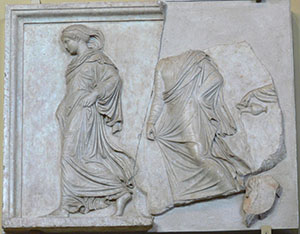 Relief carving "of the Aglaurides"