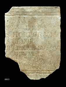 Slab with inscription
