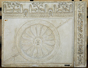 Representation of a garden adorned with hermae