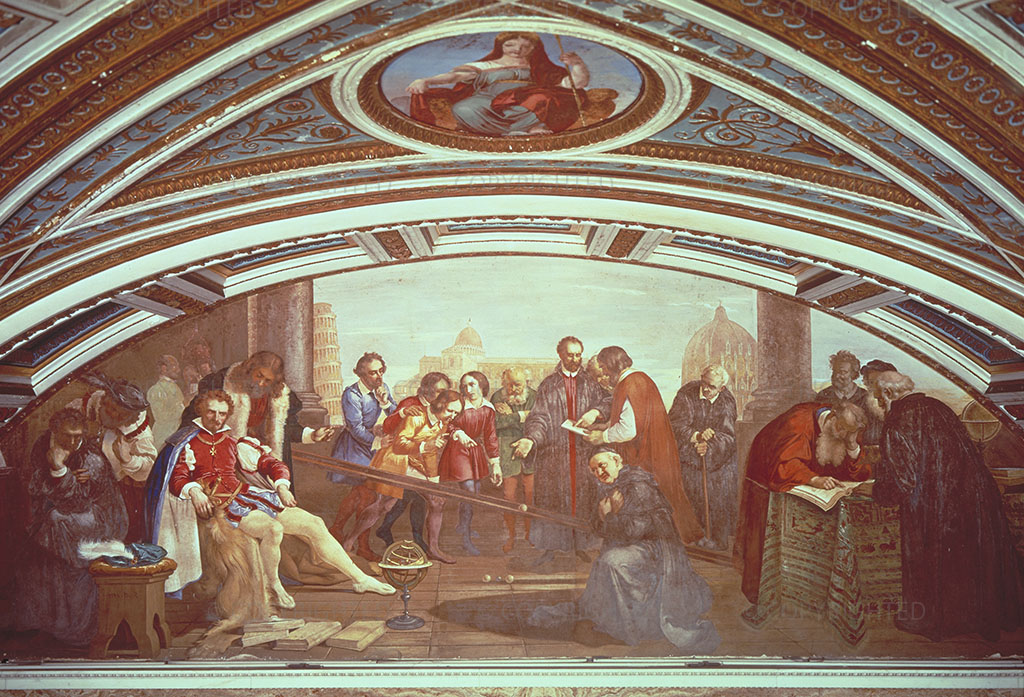 1839, Affresco, Museo di Storia Naturale di Firenze - Sezione di Zoologia "La Specola" - Tribuna di Galileo