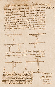 Codice Arundel, 1r. - "Chominciato in Firenze in casa di Piero di Braccio Martelli add 22 di marzo 1508", 1508