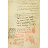 Codice Arundel, 271v. - Studi idrografici e promemoria di sabato 3 ("Venne Jachopo Tedescho a stare con me in casa...") e venerdì 9 agosto 1504 ("Tommaso" e "Salai").