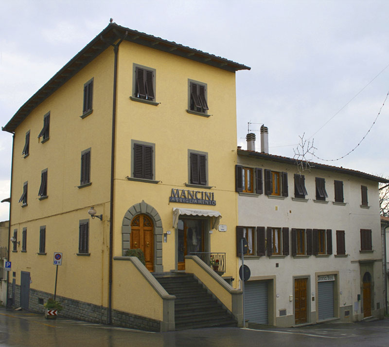 La casa dei Da Vinci nel borgo.