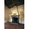 The fireplace in the house at Anchiano, after the restoration of 1952.