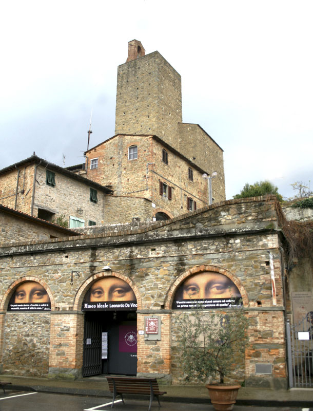 L'ingresso del Museo Ideale Leonardo Da Vinci.