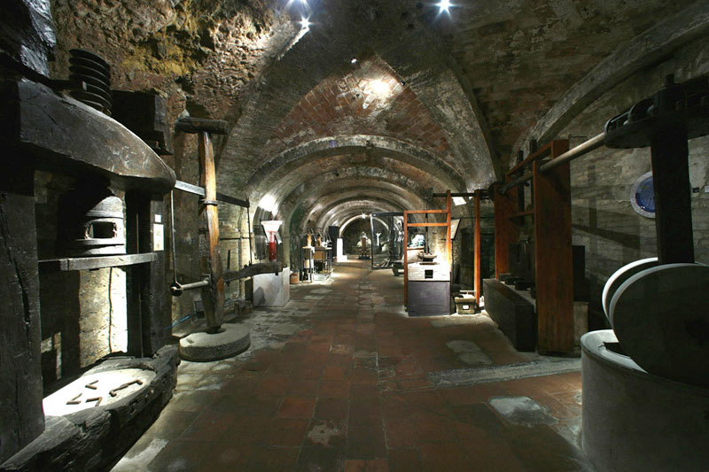 La Galleria sotterranea del Museo Ideale Leonardo Da Vinci.