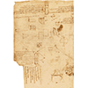 Codex Atlanticus, 42 v. - Personages in Florence "Carlo Marmocchi's quadant / ...  / Ser Benedetto da Cepperello / Benedetto of the abacus / Maestro Pagolo, physician / Domenico di Michelino / El Calvo de li Alberti / Messer Giovanni Argiropolo", c. 1480.
