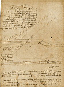 Codice Atlantico, 126v. - "Canale per Firenze", c. 1495.