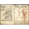 Ms.  L, 1v-2r. - [1v] Promemoria con "Libro di Giovanni Benci" e "Canne dalle Casacce". [2r] Promemoria con Vitellozzo Vitelli e il libro di Archimede, "da il Borgo a San Sepolc[r]o", c. 1502.
