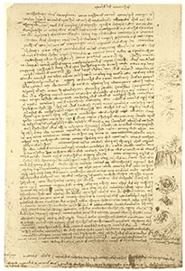RLW 12665. - "Onde del mare di Piombino, tutta d'acqua schiumosa. Dell'acqua che risalta; de' venti di Piombino a Piombino", c. 1514.
