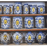 Pharmaceutical jars, Pharmacy of the  Abbey of Monte Oliveto Maggiore.