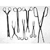 Surgical forceps, Museum of Surgical Instruments, Pistoia.