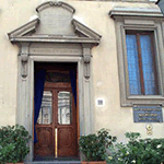 Main entrance to the Venerable Confraternity of the Misericordia, Florence.