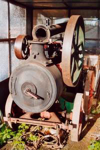 Steam engine from Proston, Proctor & Co, 1896, Museum of Rural Work and Civilization, San Gervasio di Palaia.