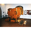 De Antoni threshing machine for hill country , Castellina Marittima, c. 1930, Museo della Vita e del Lavoro della Maremma Settentrionale, La Cinquantina, Cecina.