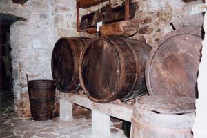 The wine cellar,  Ethnographical Museum "Don Luigi Pellegrini", San Pellegrino in Alpe (Castiglione di Garfagnana).