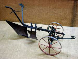 Model of one of the first front-wheel ploughs, middle of the 19th century, Department of Agriculture and Agricultural-Ecosystem Management, University of Pisa.