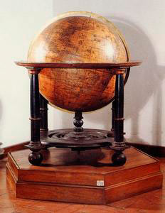 Terrestrial globe by Willem Jansz Blaeu, 17th century, Rettorato dell'Universit degli Studi di Pisa.